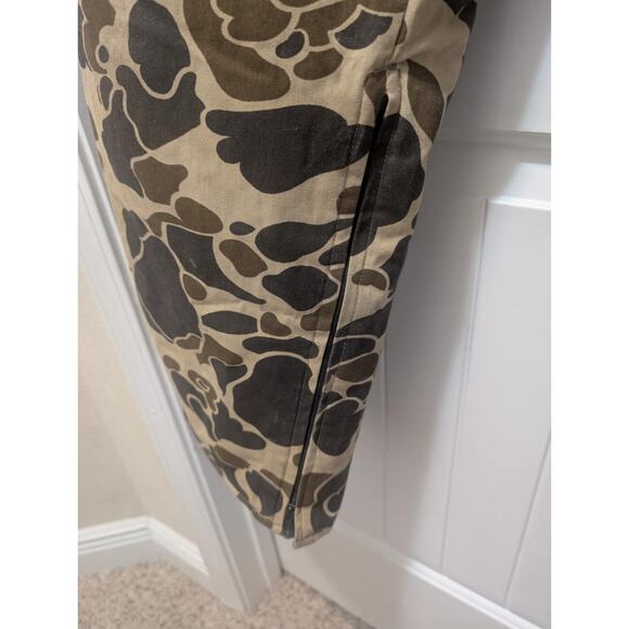 Vtg GORETEX Fishing Hunting Camo Rain Pants Mens Large Regular Made In USA - Picture 3 of 7